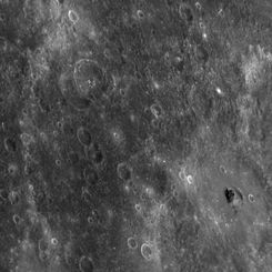 Unknown Dark Material on Mercury