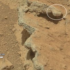 An Ancient Stream Bank on Mars