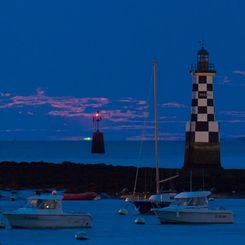 Green Flash and Super Moon