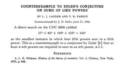 Sadece 2 Cümleden Oluşan Matematik Makalesi!