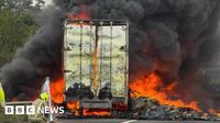 M25 near Dartford Crossing closed for 17 hours due to lorry fire