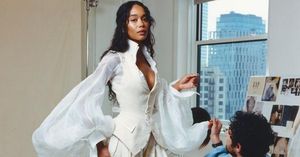 Laura Harrier Shines At Met Gala In Zac Posen Design