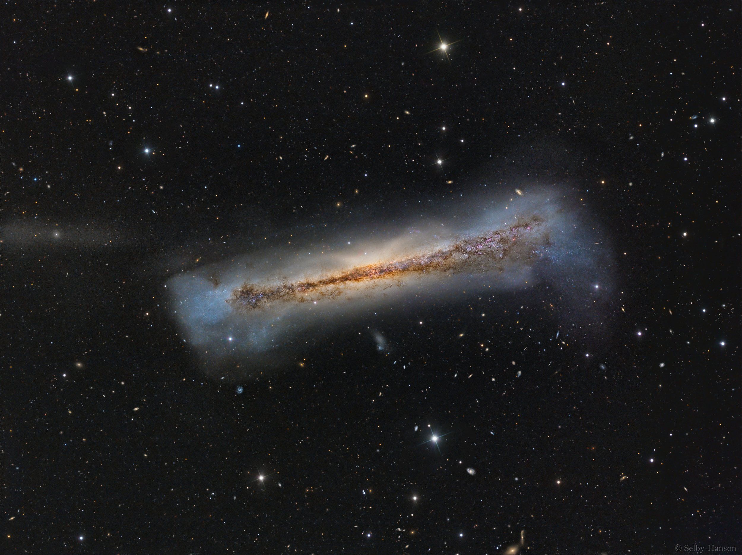  Portrait of NGC 3628 