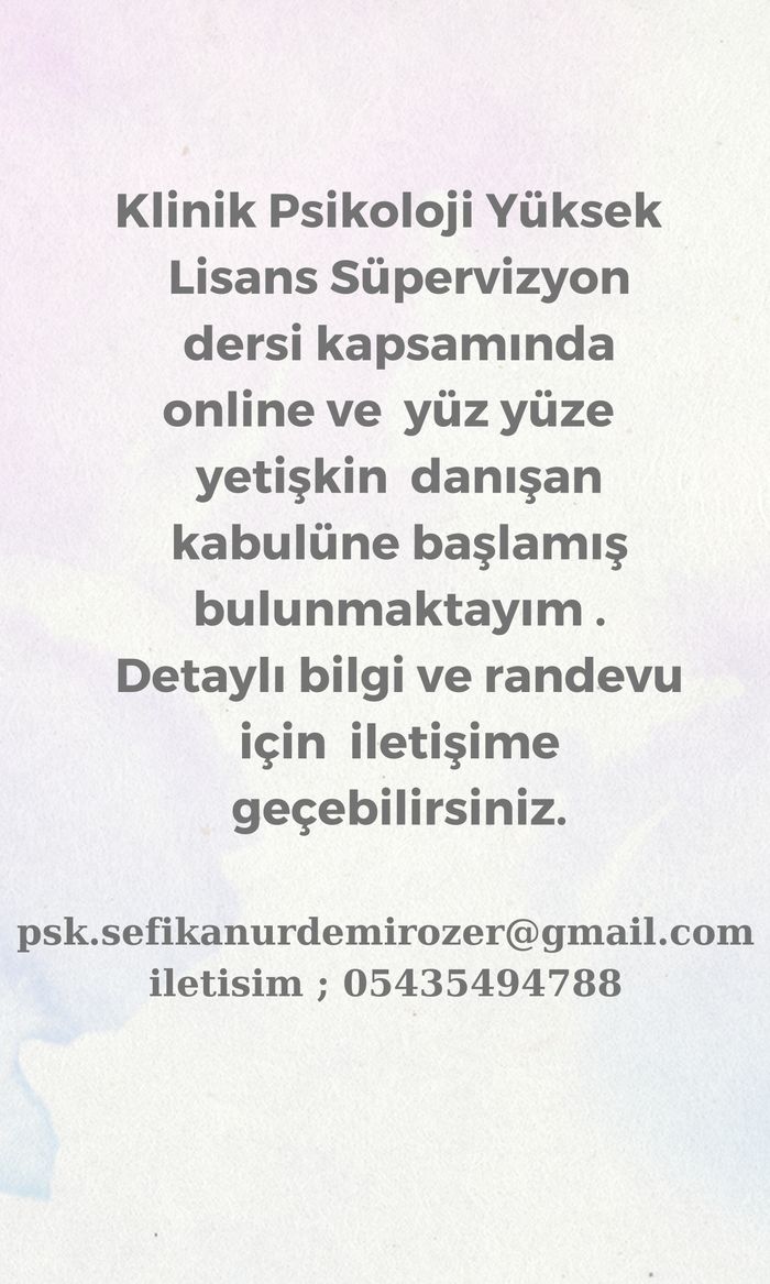 Şefika Nur Demirözer - Uygun Ücretli Online Terapi