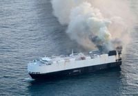 Ship Carrying EVs Abandoned in Pacific After Catching Fire