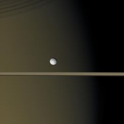 Enceladus Near Saturn