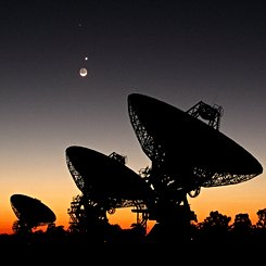 Planets Align Over Australian Radio Telescope Array