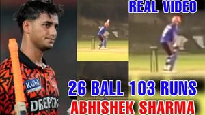 Abhishek Sharma Breaks T20I Records With Stunning Century