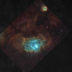 The Lagoon Nebula in Gas, Dust, and Stars