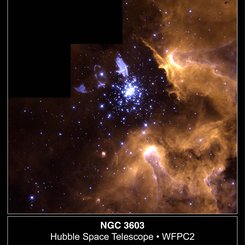 NGC 3603: Baştan Sona