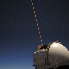 A Telescope Laser Creates an Artificial Star