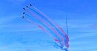 Red Arrows Sunday flightpath as iconic red jets cut across Yorkshire skies