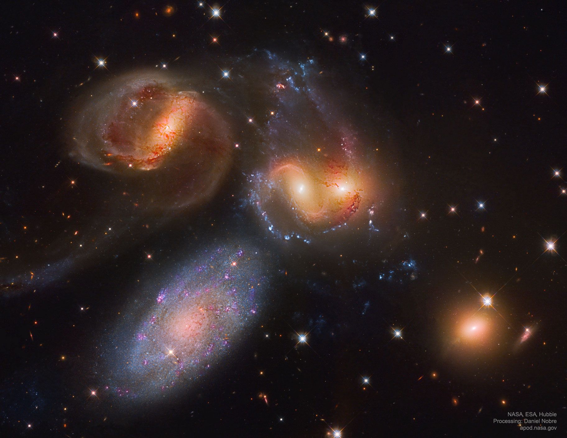  Stephan's Quintet from Hubble 