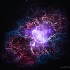 The Crab Nebula from Visible to X-Ray