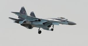 Russian Su-35 Fighter Jet Harasses French Drone Over Mediterranean