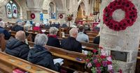 Remembrance service in Freshwater honours fallen with war graves display