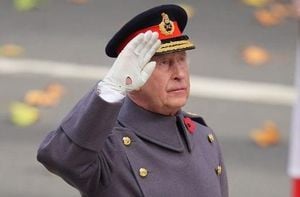 Emotional King Charles Leads Remembrance Day Service