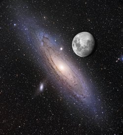 Andromeda Üzerinde Ay