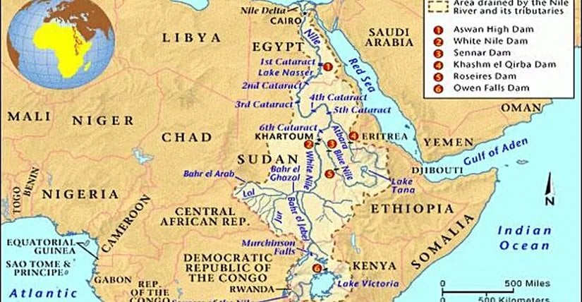 Nil Nehri Haritası