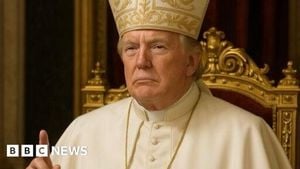 Trump's AI Image As Pope Sparks Outrage Ahead Of Conclave