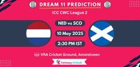 NED vs SCO Dream11 Prediction, Player Stats: ICC CWC League 2
