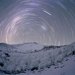 Star Trails at 19,000 Feet