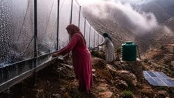 Kumların Arasında Gökyüzünden Gelen Su
