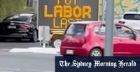 Who’s behind the mystery billboards urging voters to ‘make Australia happy’
