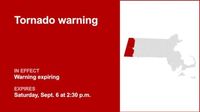 Update: Tornado warning for Berkshire County forecast to expire at 2:30 p.m.