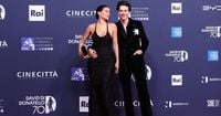 Timothée Chalamet super star sul tappeto rosso dei David