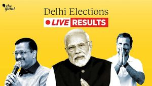 BJP Takes Lead Over AAP In Delhi Assembly Election 2025