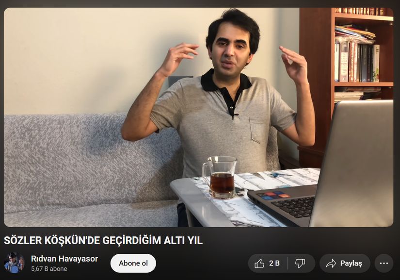 Rıdvan Havayasor 4 yıl önce attığı videoda bazı suçlamalarda bulunmuştu