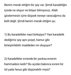 Karadeliklerin birleşme ve oluşma mantığı, hammaddesi nedir?