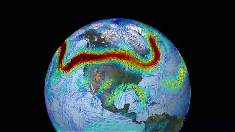 Jet stream rüzgar zonları