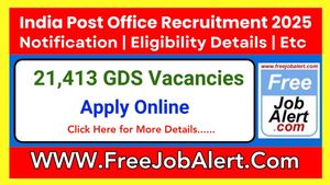 India Post Recruitment 2025: 21,413 GDS Positions Available