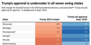 Trump Approval Ratings Rise Slightly Amid Divisions