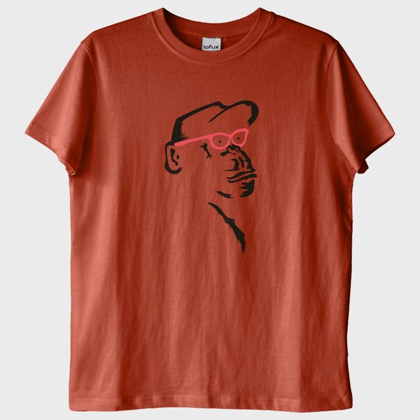 "Cool Chimp with Red Glasses" T-Shirt