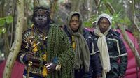 'African tribe' evicted from woodland site but set up new camp nearby