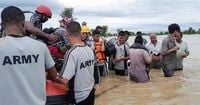 Nepalese villages are swept away by heavy rain and landslides, killing at least 44
