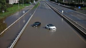 Severe Rainfall And Storm Alerts Across Spain