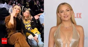 Kate Hudson Leads Family At Lakers Game Amid Show Renewal