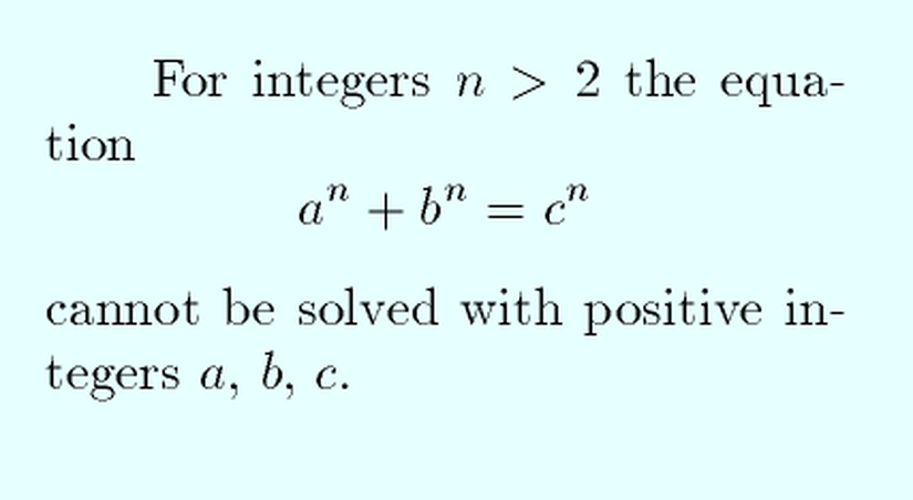 Fermat'ın son teoremi