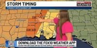 Potential severe weather Saturday night