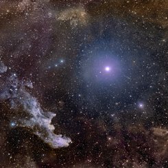 Rigel and the Witch Head Nebula
