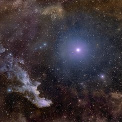 Rigel and the Witch Head Nebula
