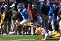 Chambliss’ 385 scrimmage yards propels No. 13 Mississippi past No. 4 LSU, 24-19