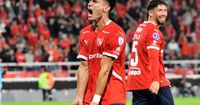 Independiente ganó por un doblete de Galdames