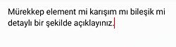 Mürekkep element mi birleşik mi karışım mı neden ?