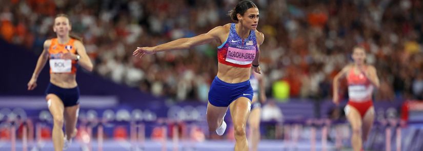 Sydney McLaughlin-Levrone, 2024 Paris Olimpiyat Oyunlarında 400 metre engel finalini 50.37 saniyede dünya rekoru kırarak kazandı.