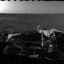 Gusev Krateri'nden Spirit Panoraması